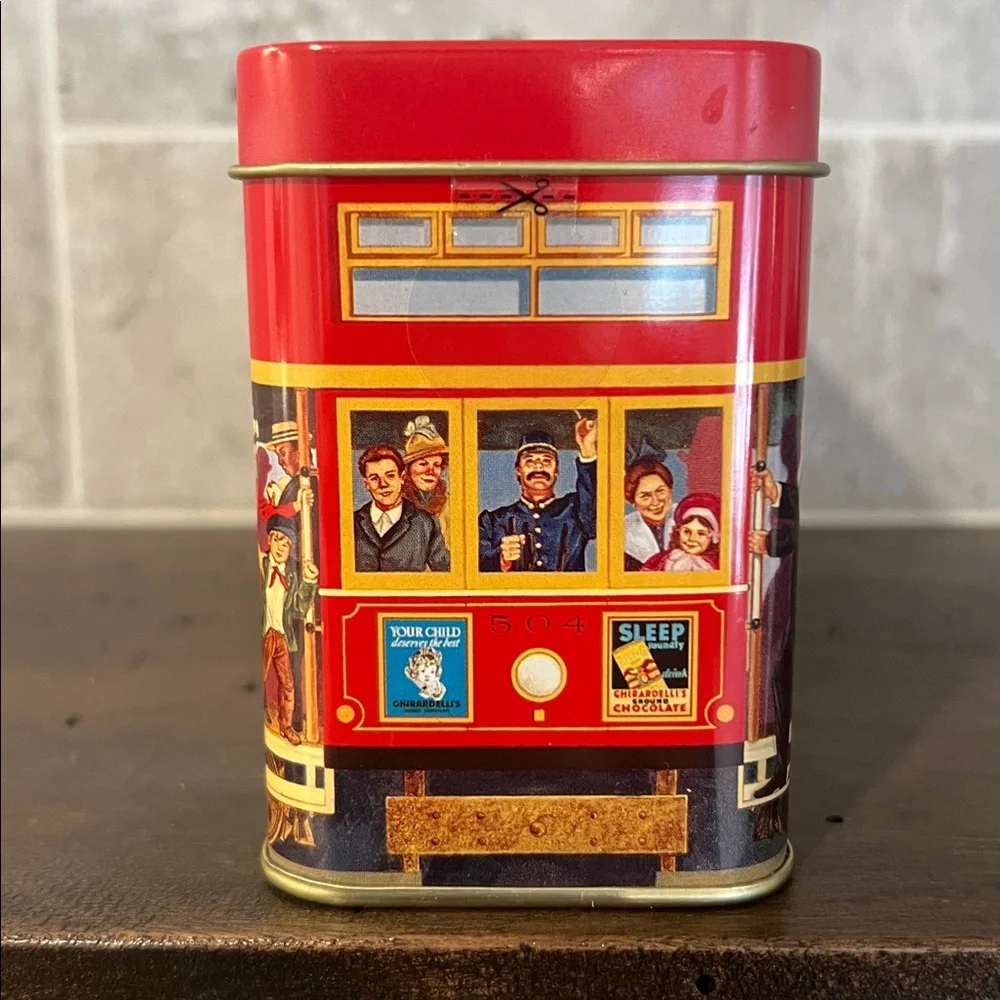 Ghirardelli San Francisco Cable Car Collectible Tin